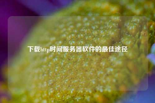 下載http時間服務(wù)器軟件的最佳途徑