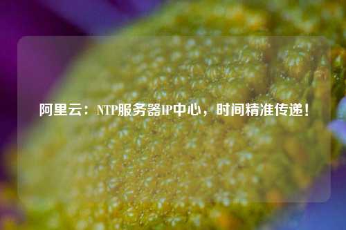 阿里云：NTP服務(wù)器IP中心，時間精準(zhǔn)傳遞！